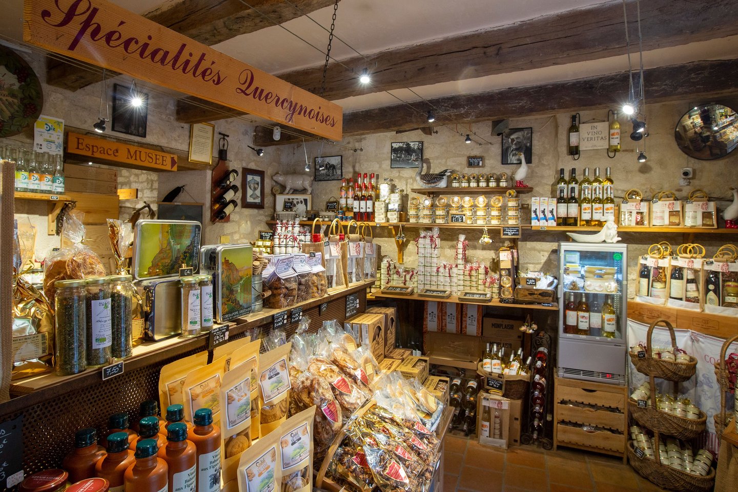 Le produits du terroir du Musée du Vin de Saint-Cirq-Lapopie Lapopie