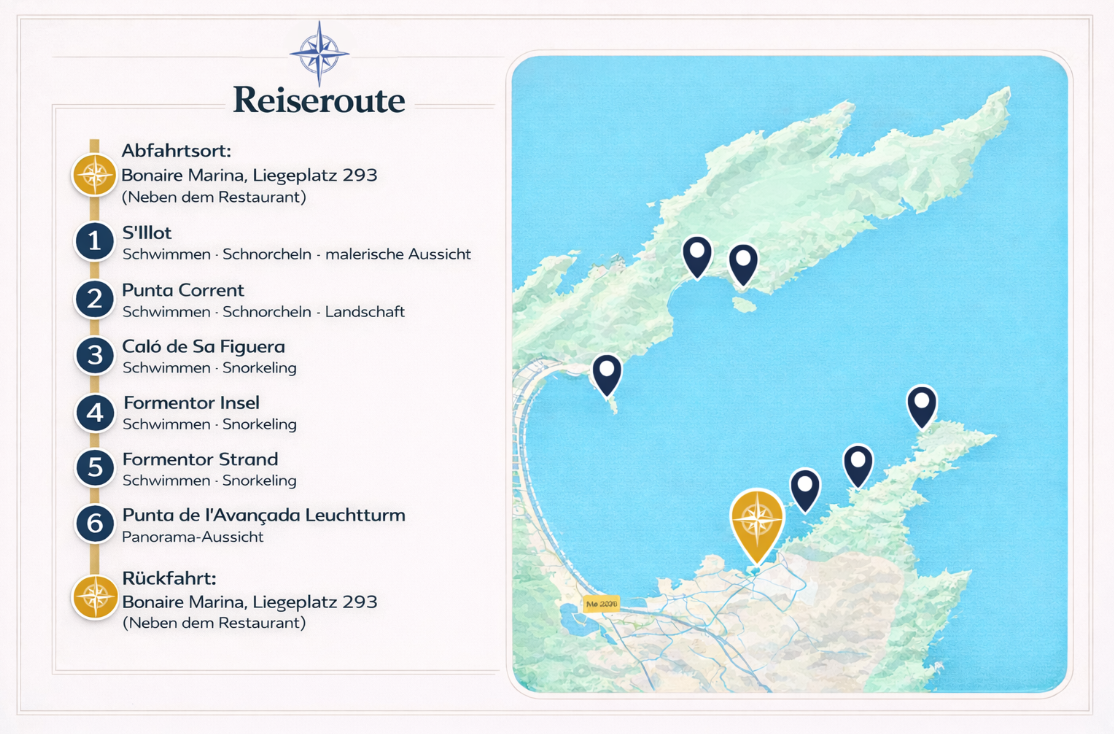 Schwimmen und Schnorcheln auf privatem Boot Mallorca