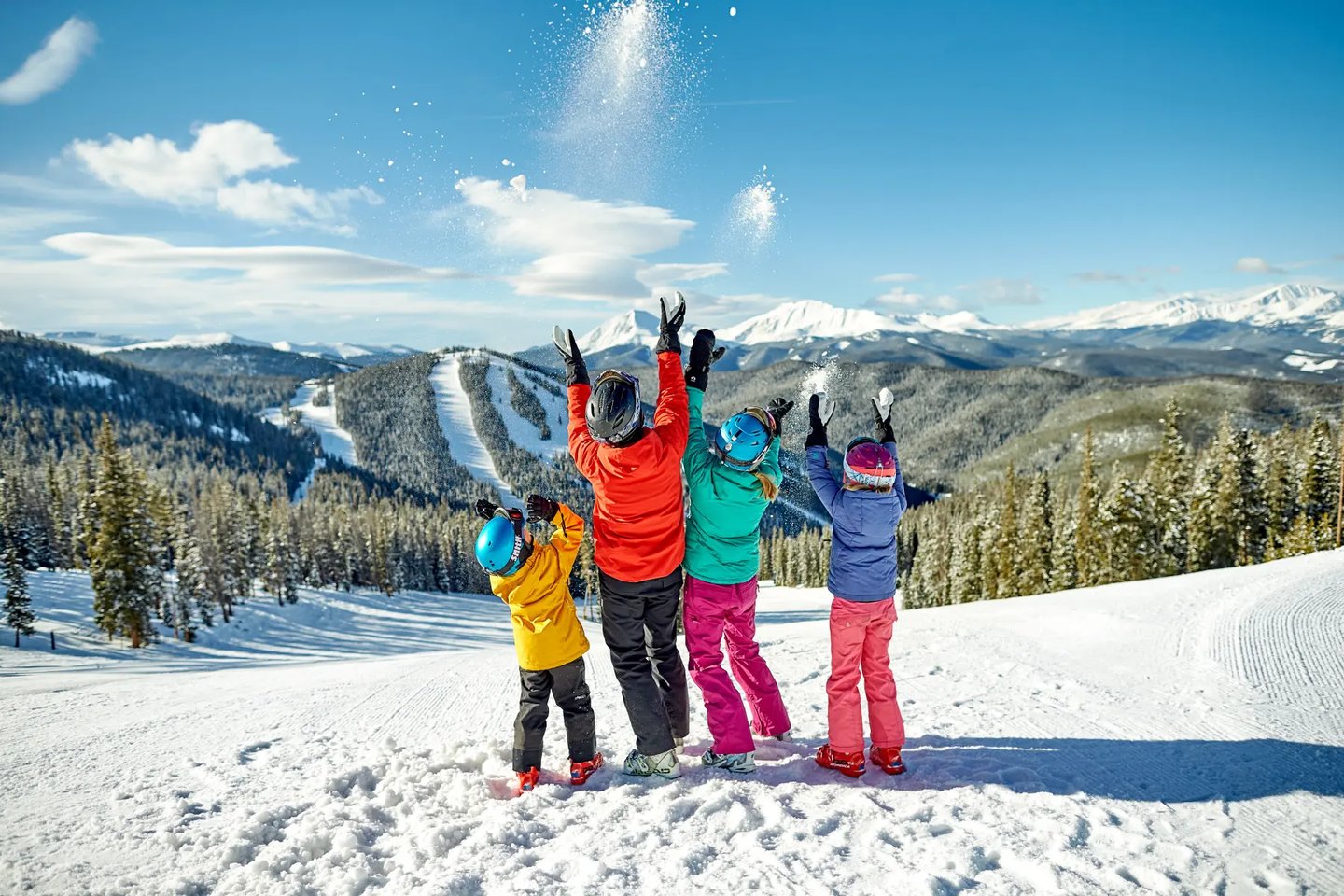 Family of skiers at Keystone