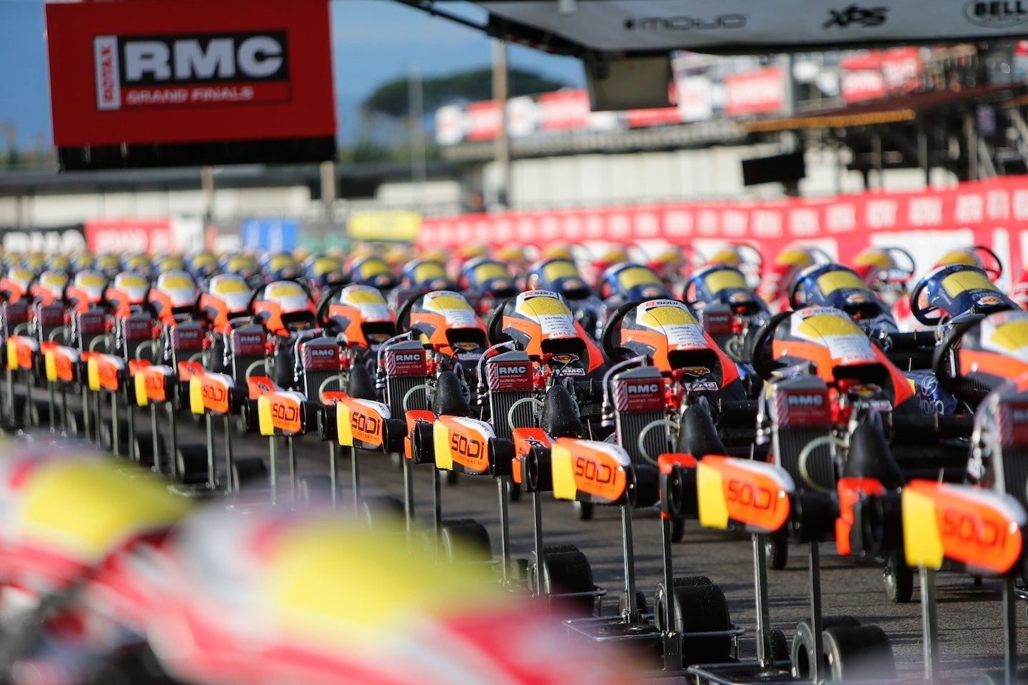 Sodi karts lined up