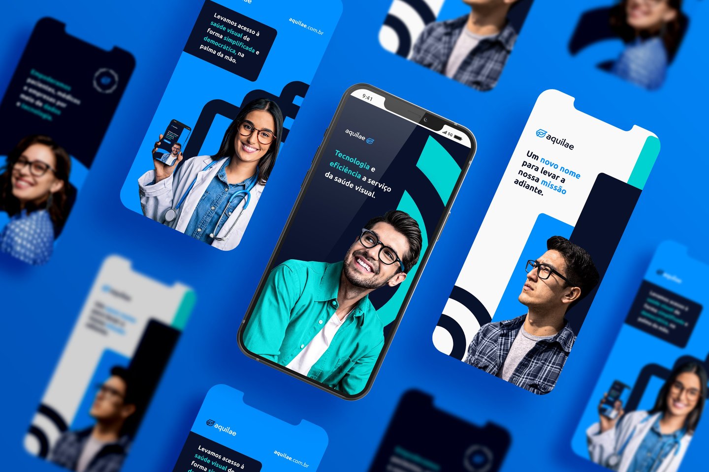 Projeto de identidade visual para Healthtech B2B — Estúdio Aguila
