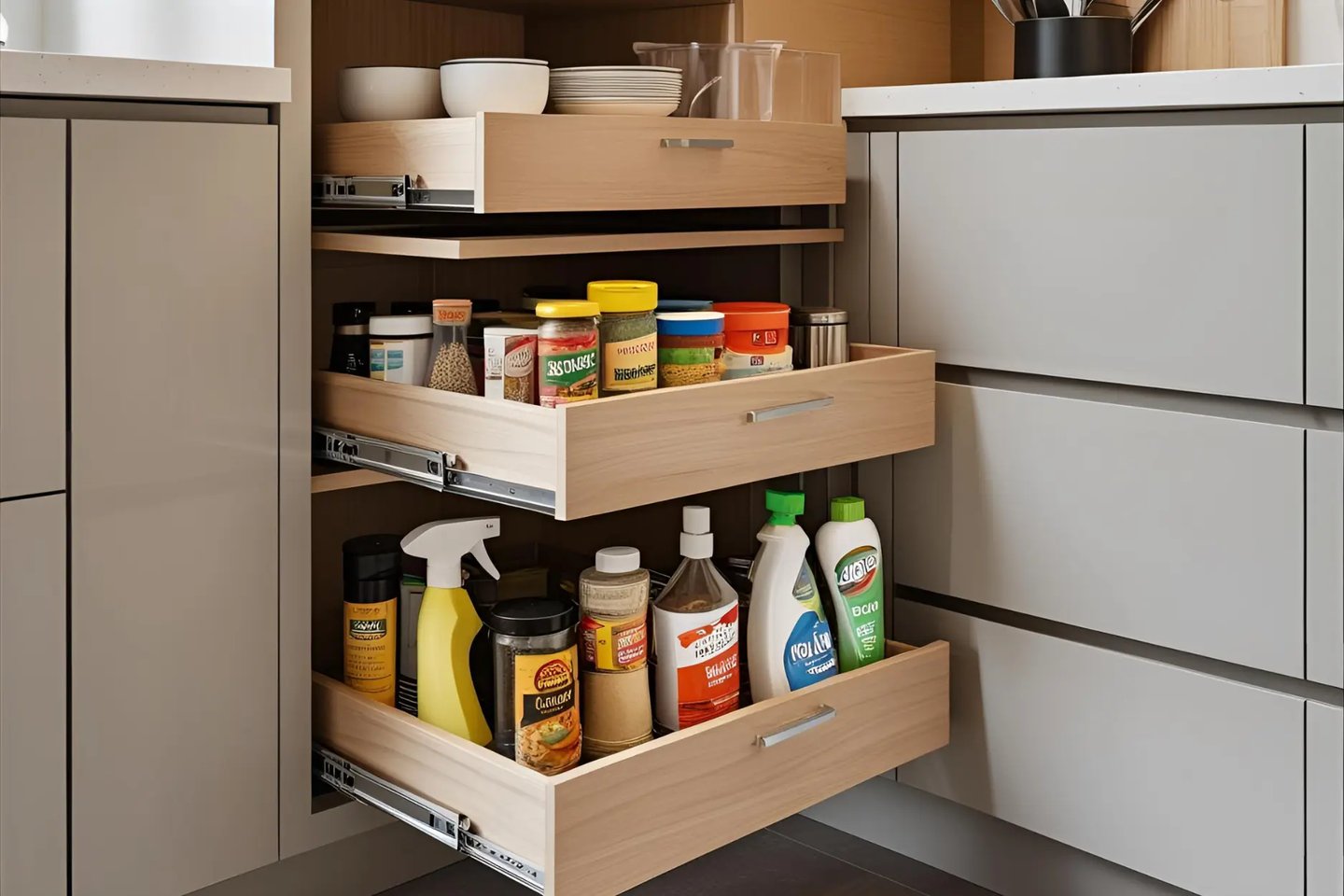 modular kitchen drawers