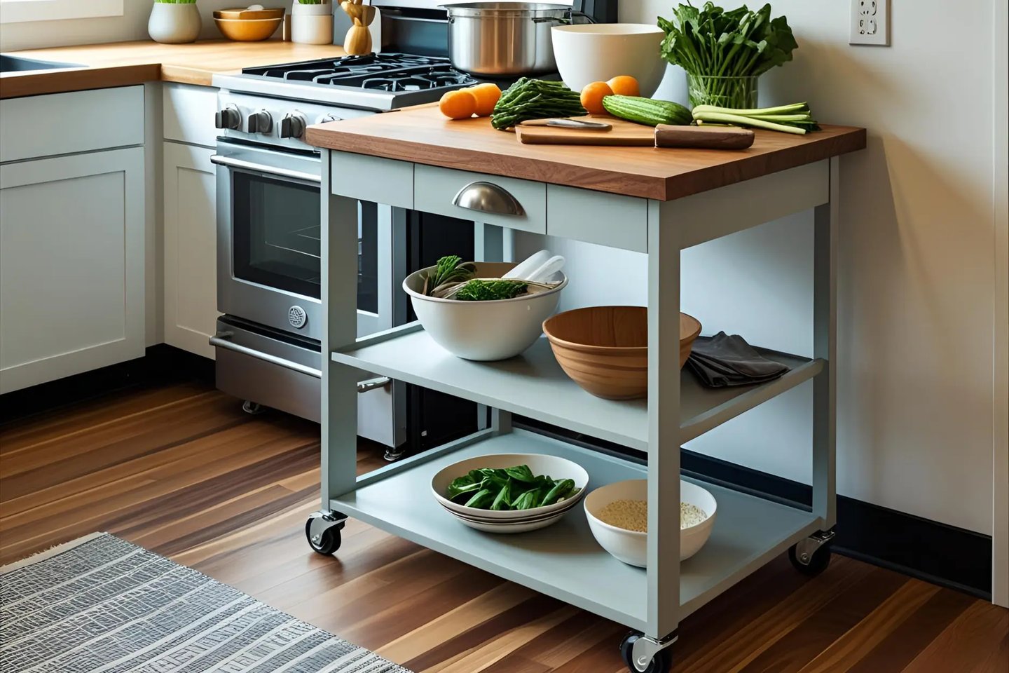 modular cooking table carriers
