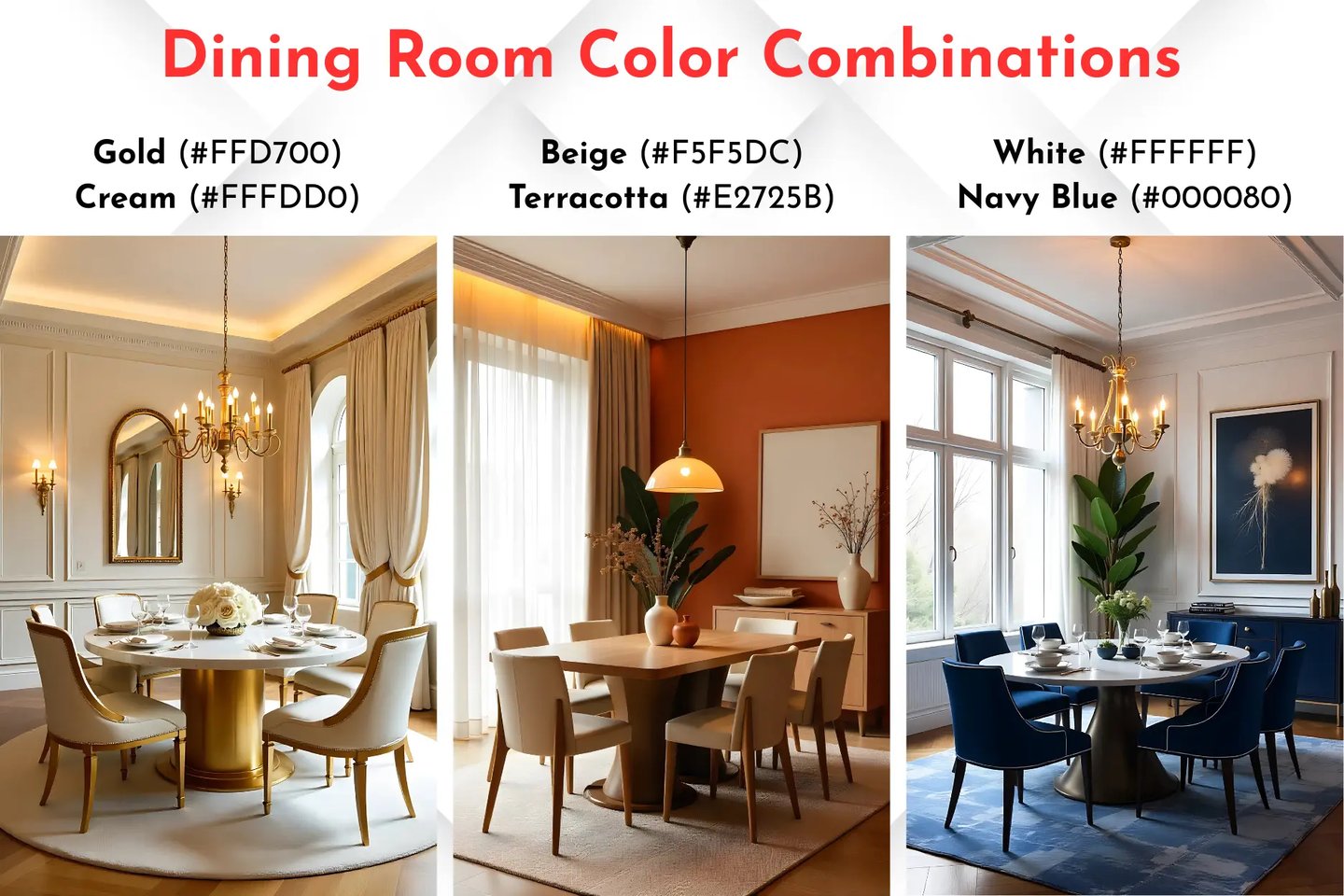 Best Dining Room Color Combinations