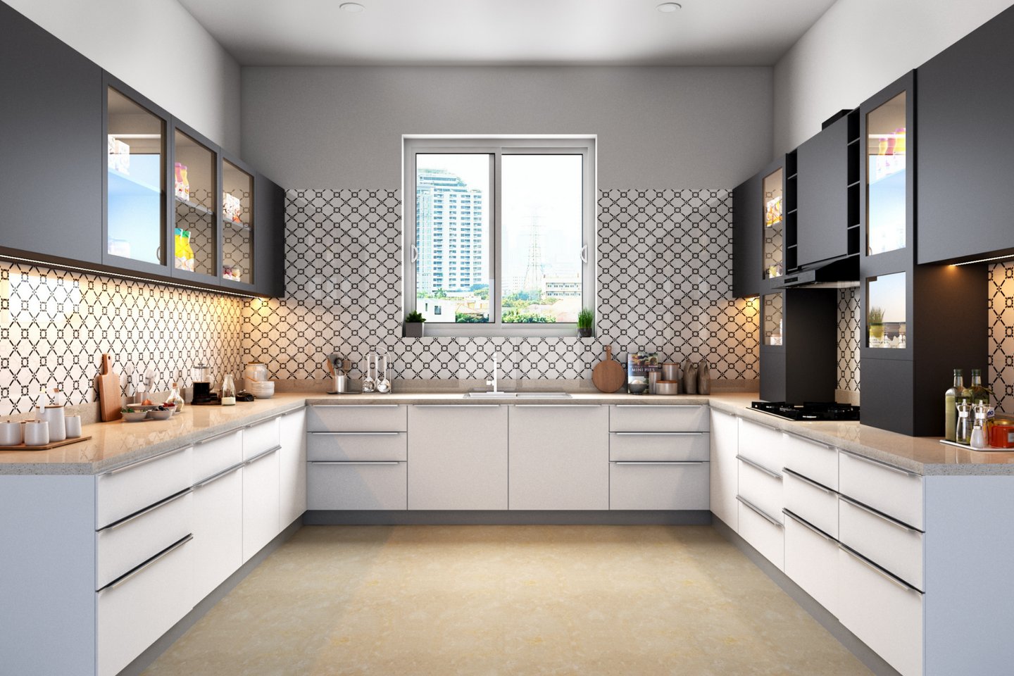 U-Shaped Kitchen Design