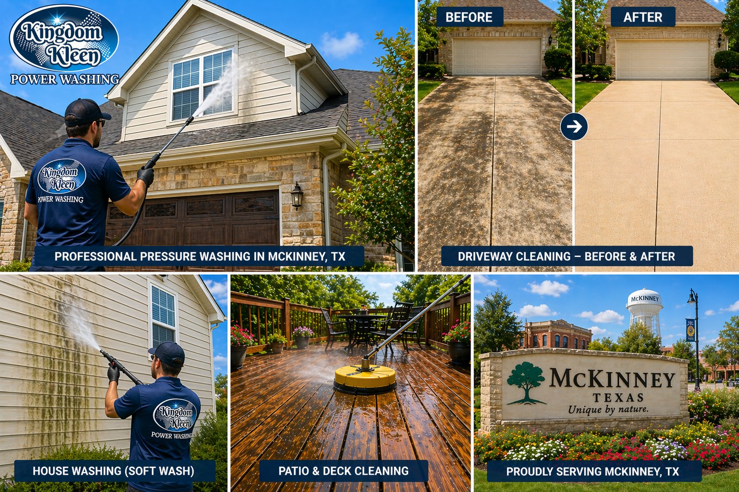 Professional Pressure Washing in McKinney, TX