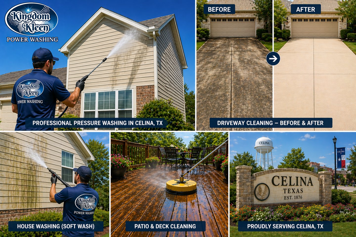 Pressure Washing Services in Celina, TX