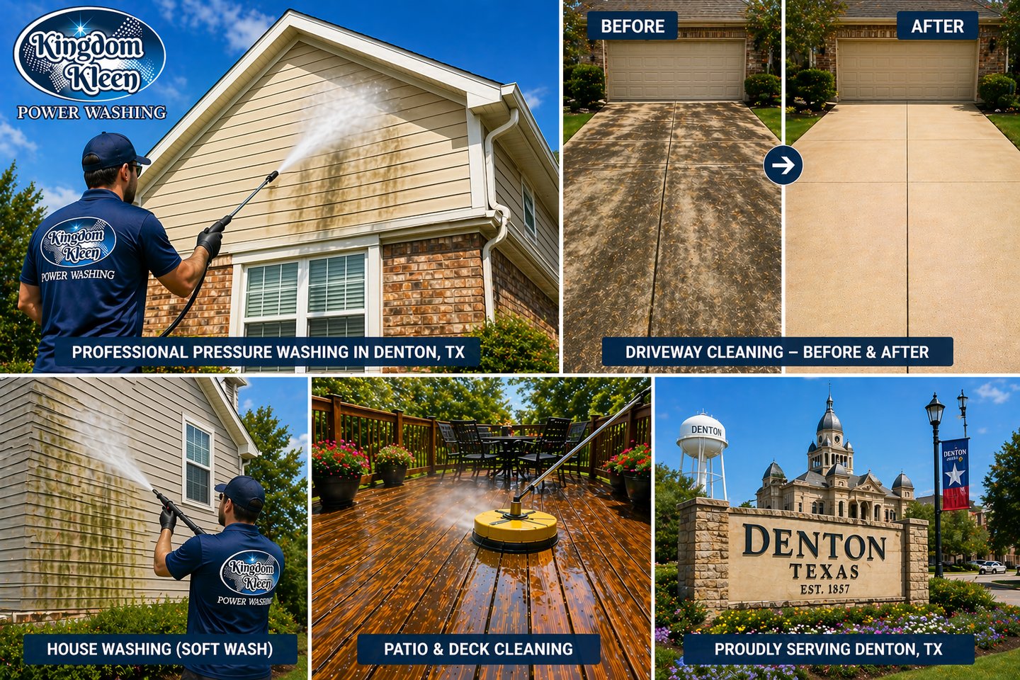 Professional Pressure Washing in Denton, TX