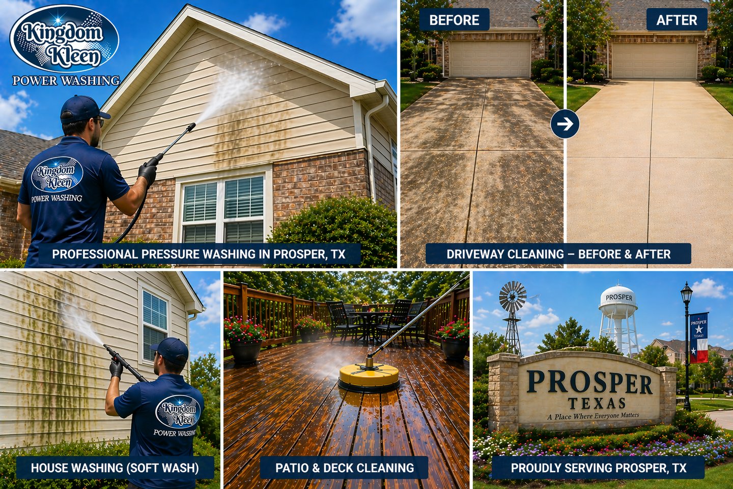 Professional Pressure Washing in Prosper, TX