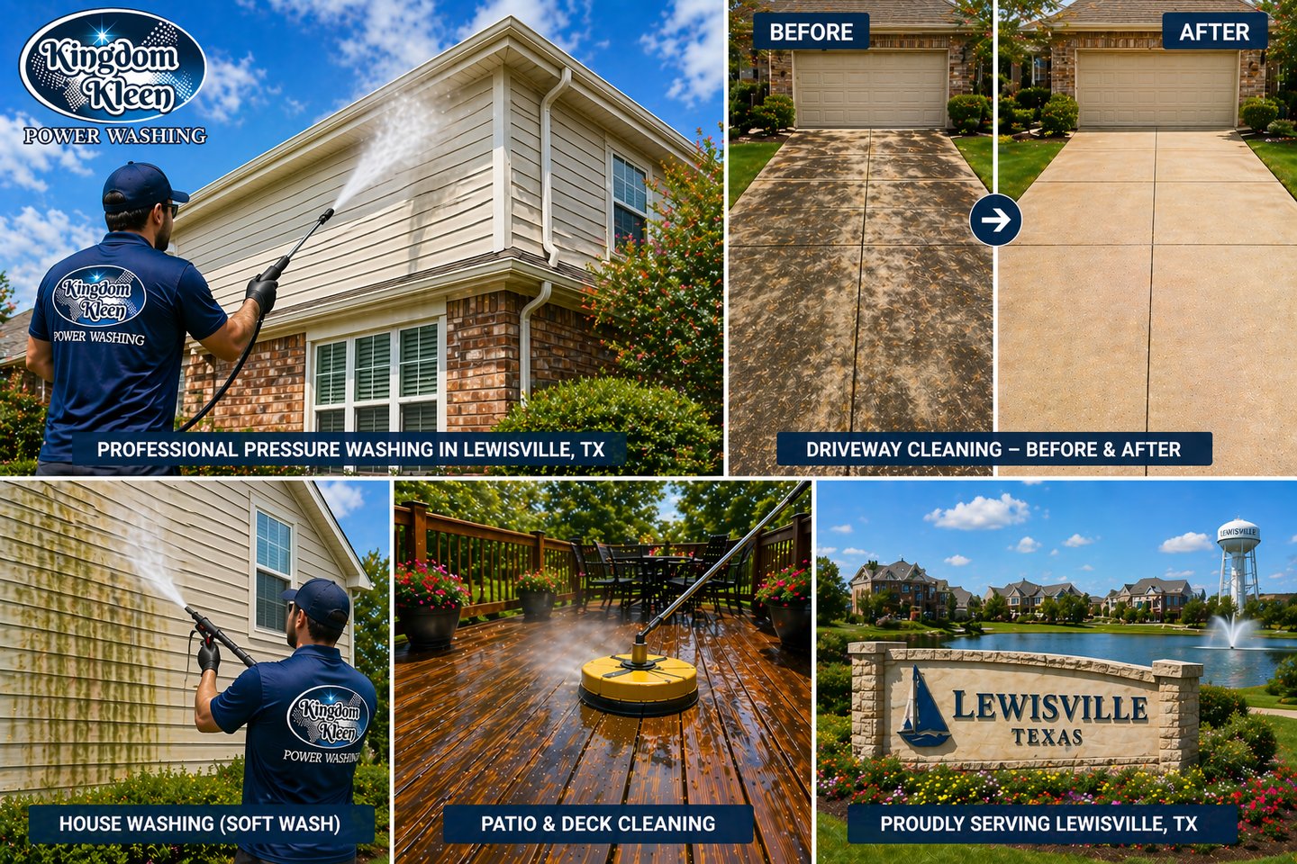 Professional Pressure Washing in Lewisville, TX