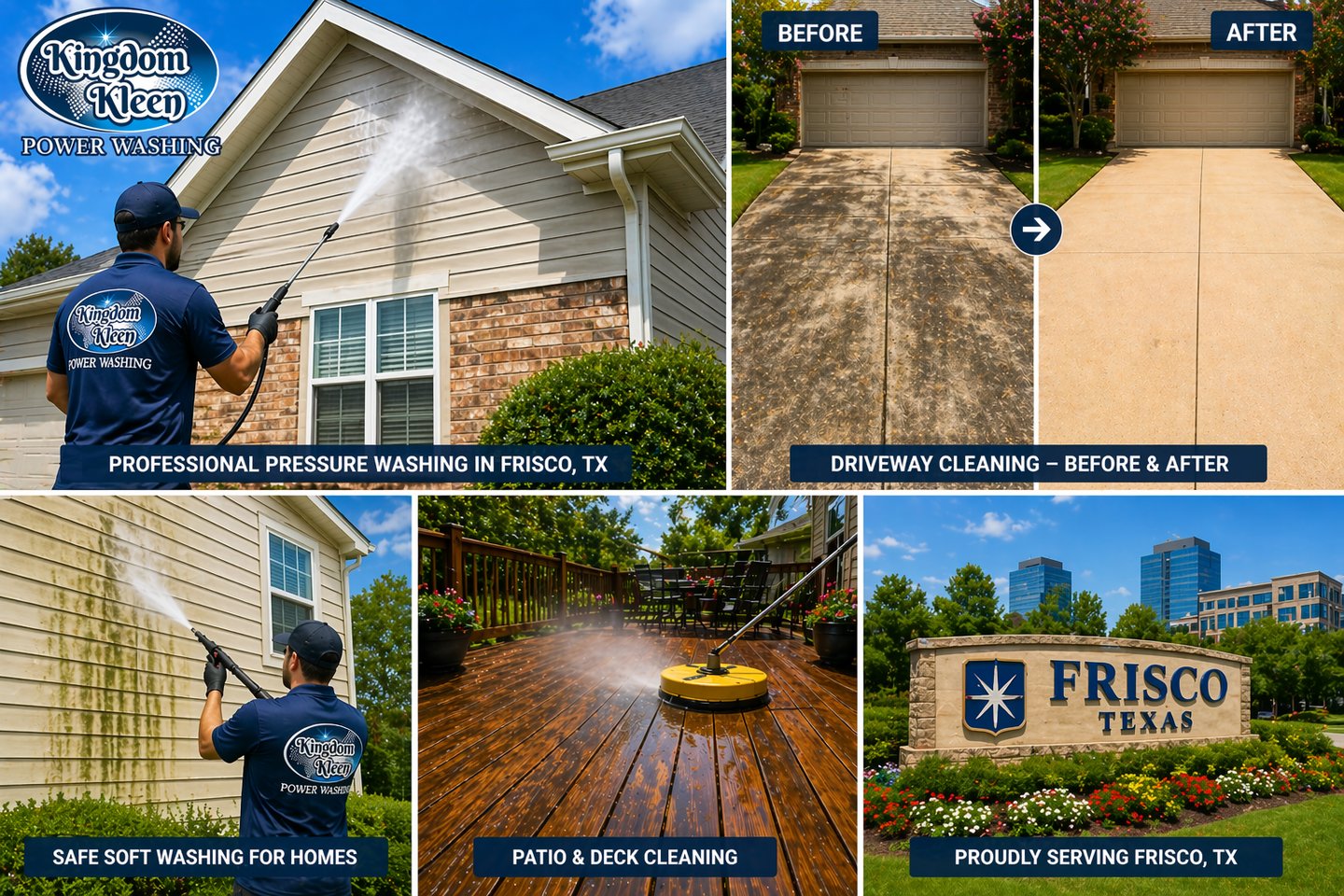 Professional Pressure Washing in Frisco, TX