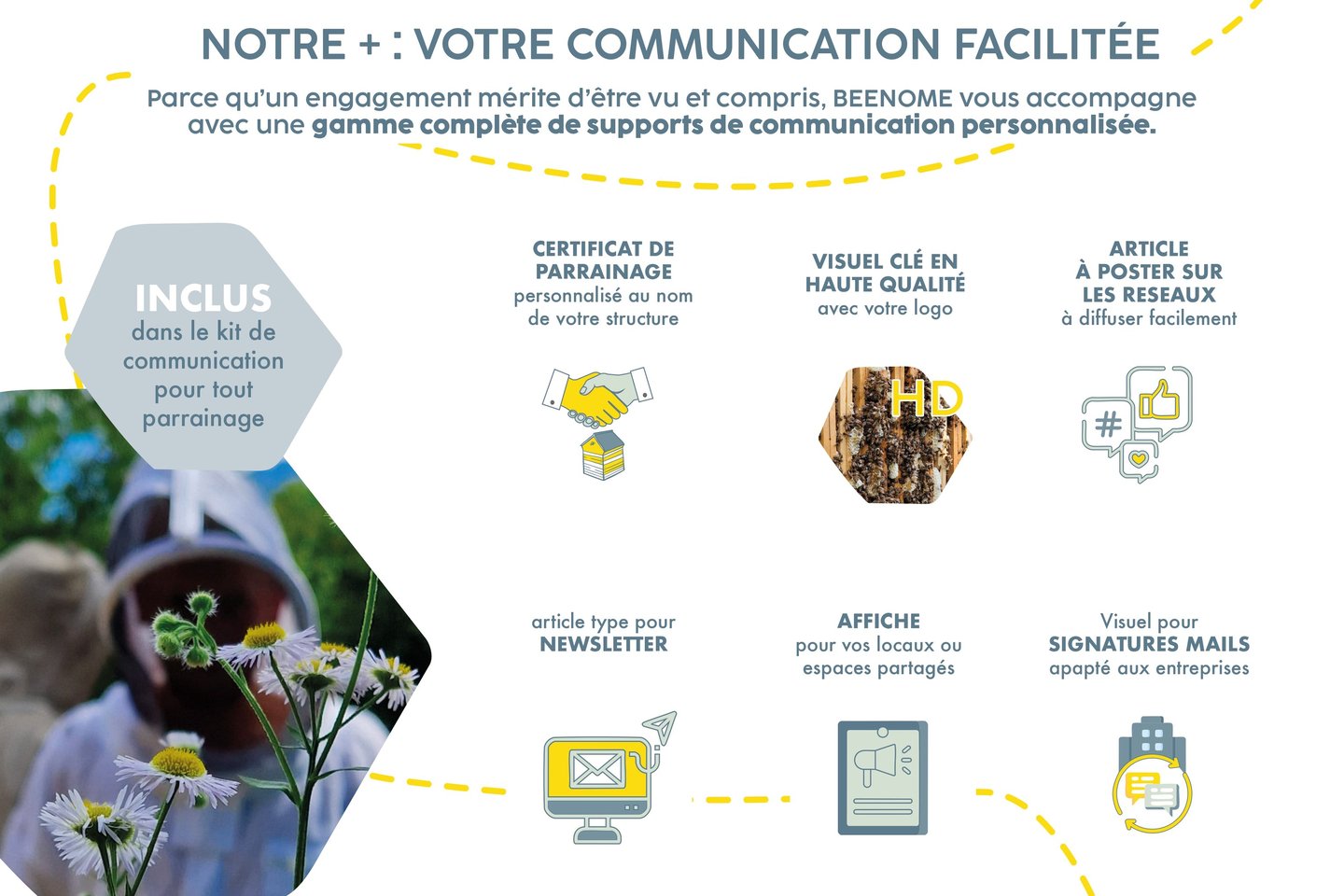 offre de communication beenome - parrainage de ruches