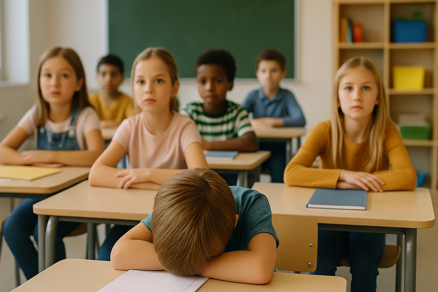 enfant ayant un projet d'accueil individualisé dans sa classe