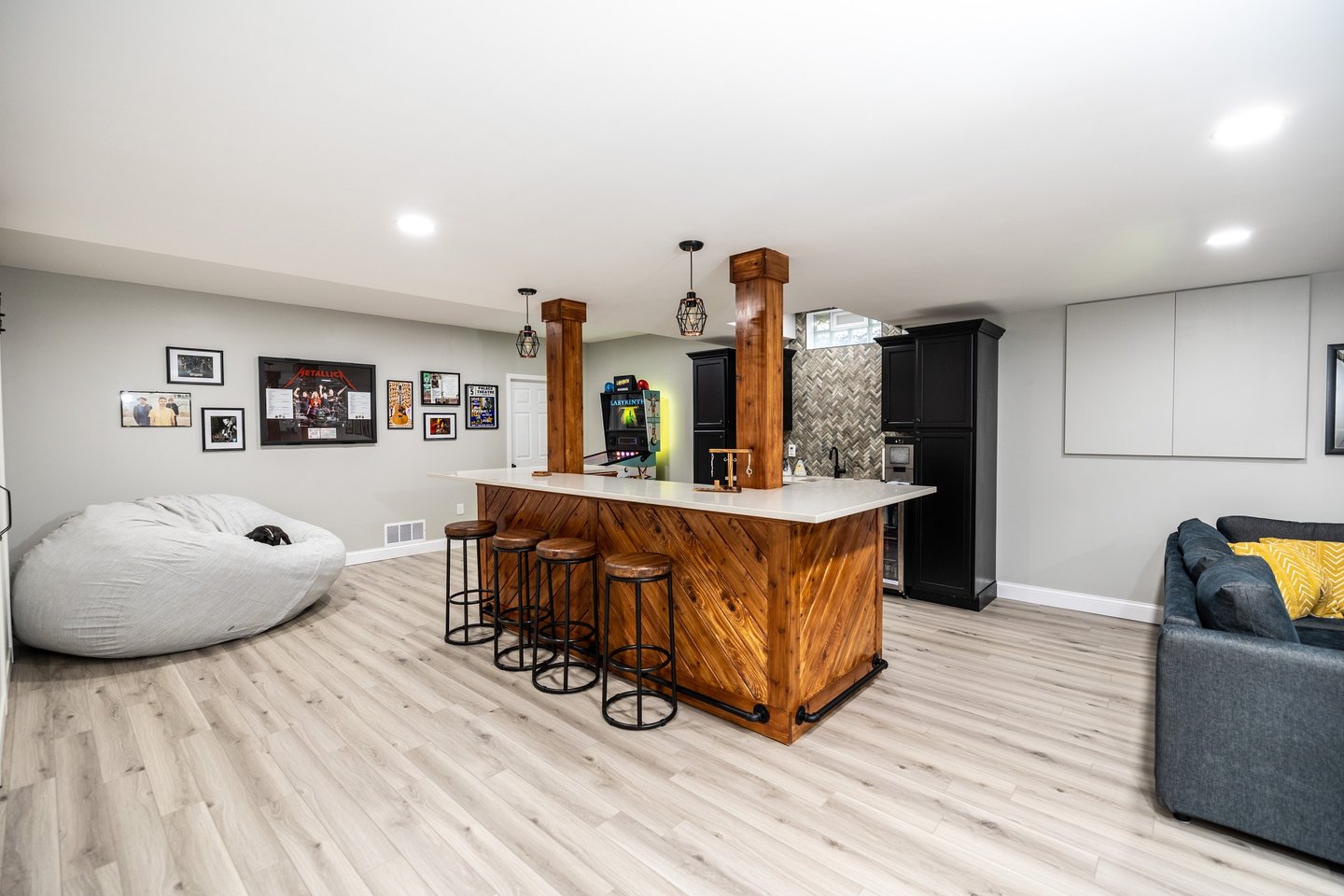 Basement Finish remodel Westerville Ohio
