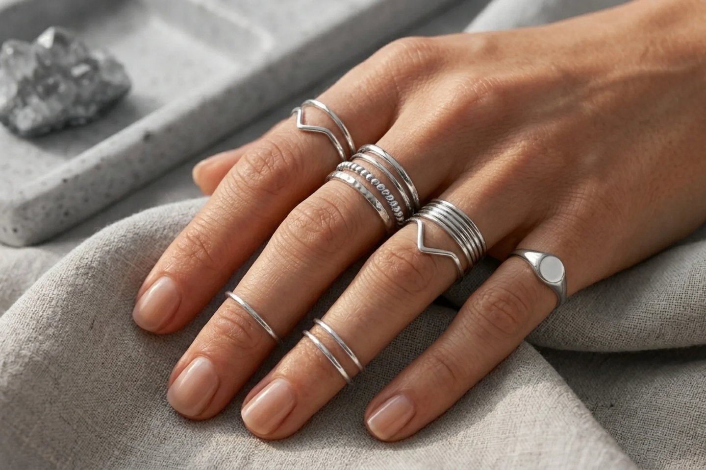 Durable stainless steel knuckle rings with affordable stylish fashion jewelry design
