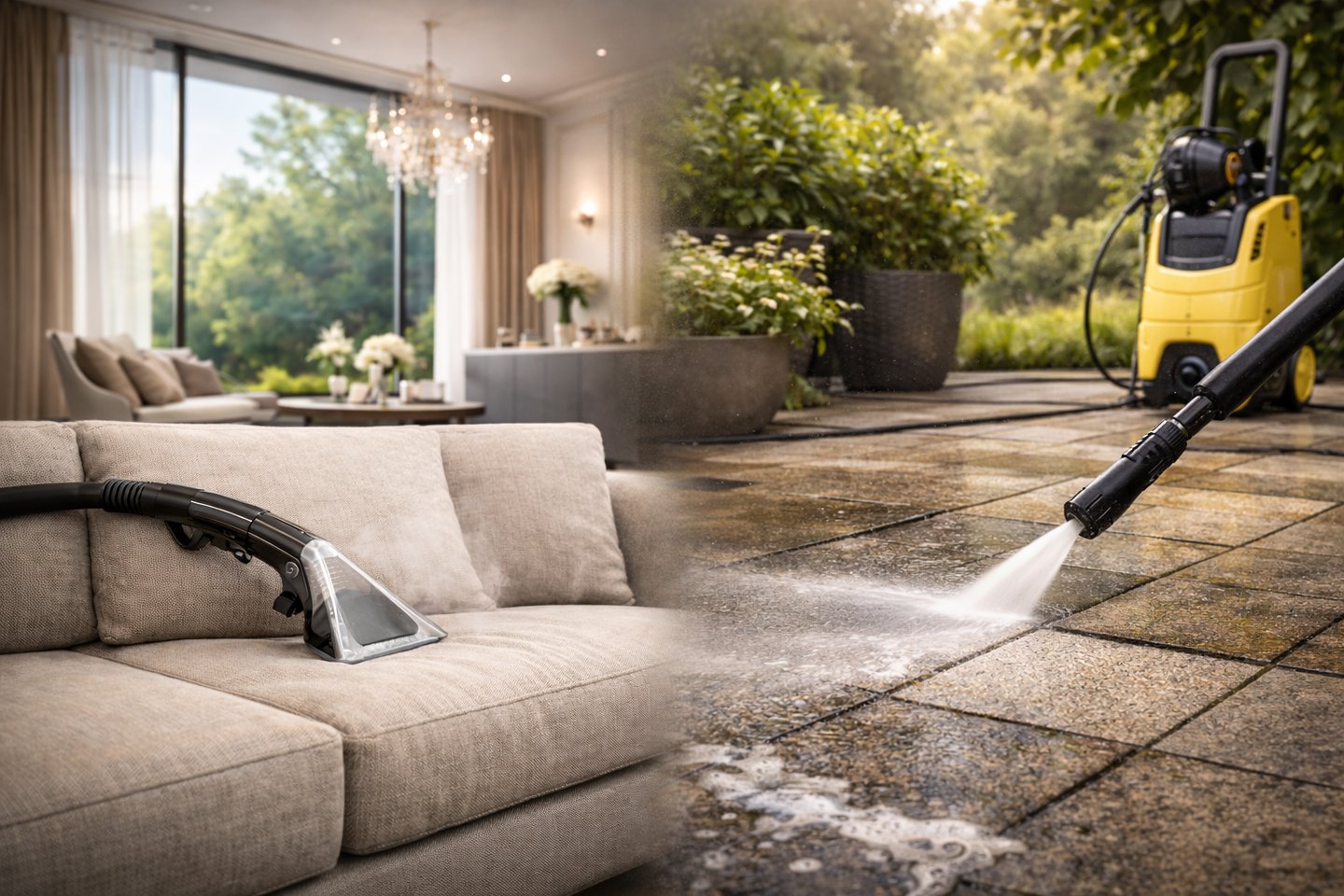 Nettoyage : Textile, tissus, terrasses, intérieurs, extérieurs !