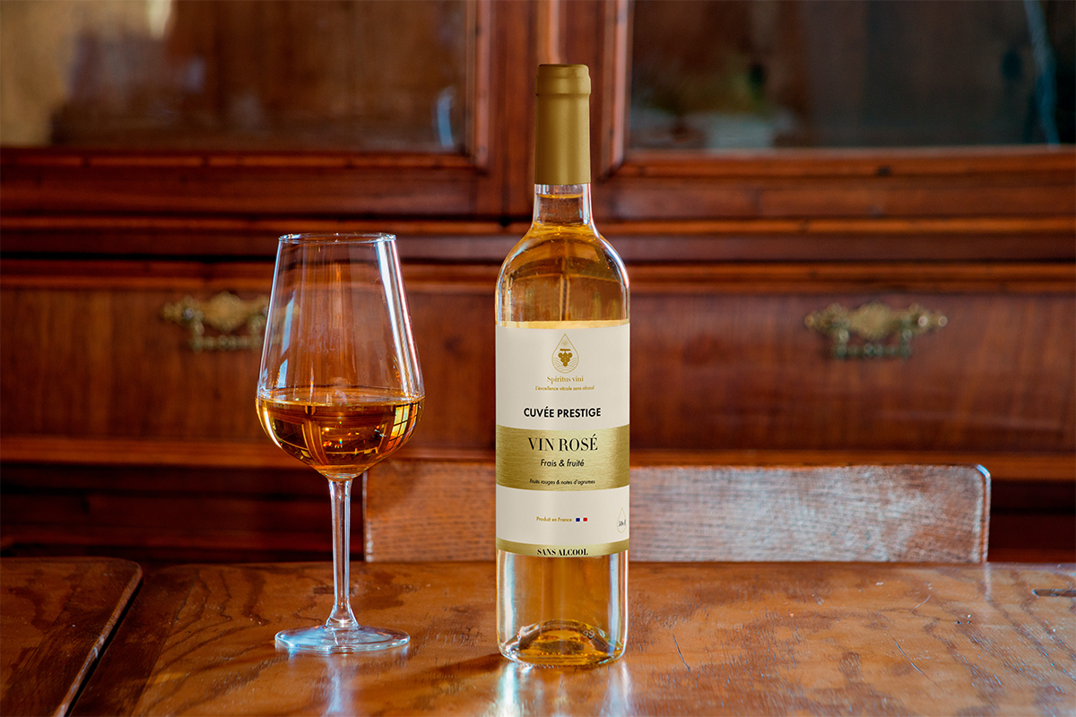 Spiritus Vini bouteille de rosé cuvée prestige sans alcool