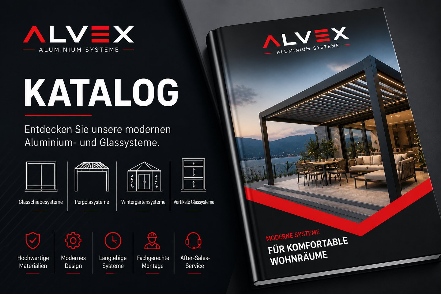 aluminium systeme katalog, pergola katalog, wintergarten katalog, glassysteme deutschland