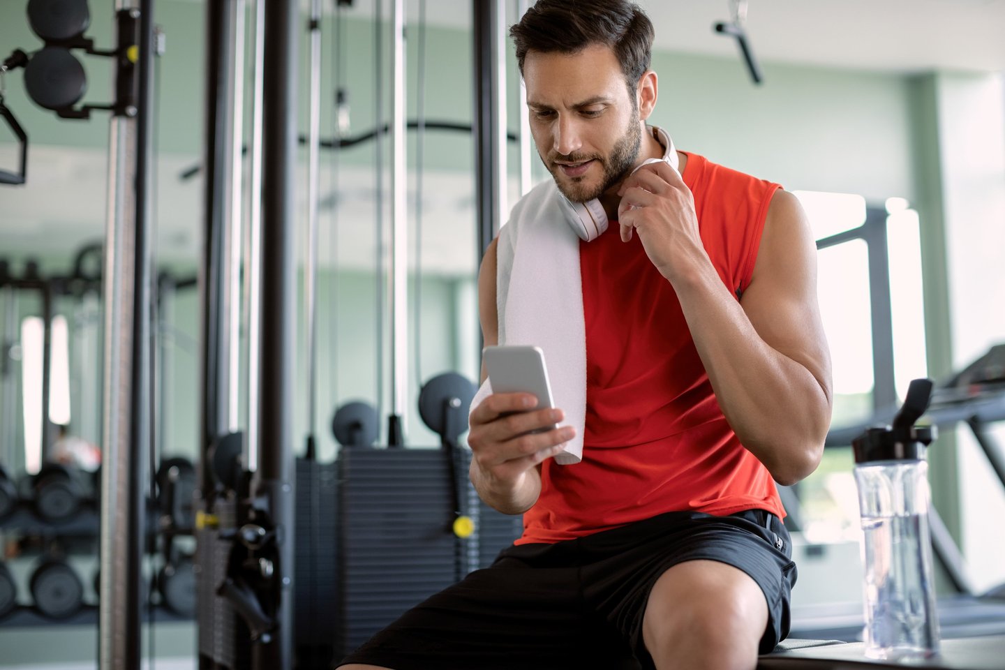Personal Trainer Crawley - Client Using App