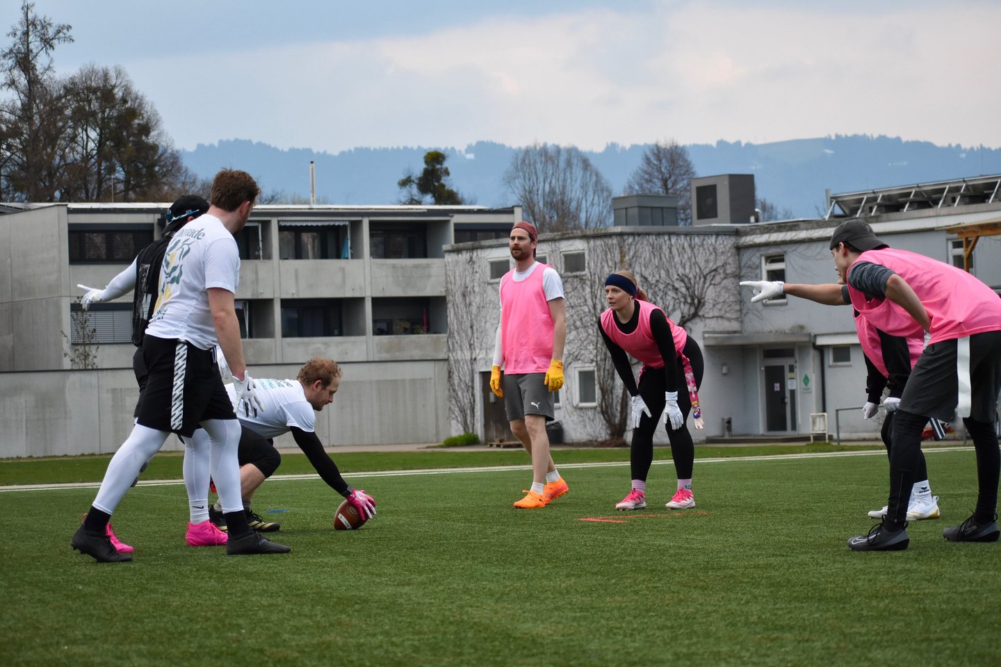 Flag Football Training der Limmat Lightning in Zürich – Mixed Team Offense gegen Defense