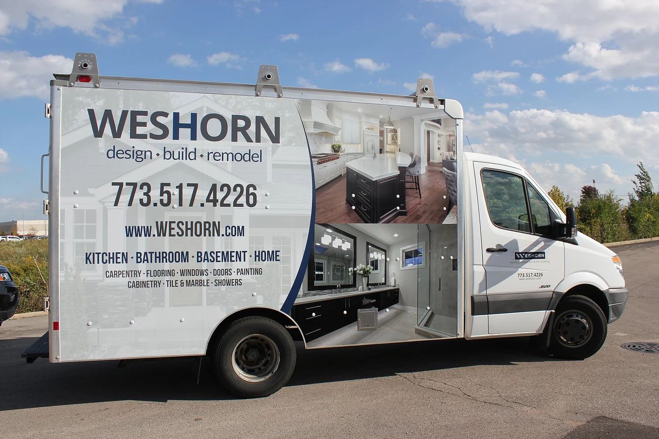 Weshorn Design Build Remodel service truck.