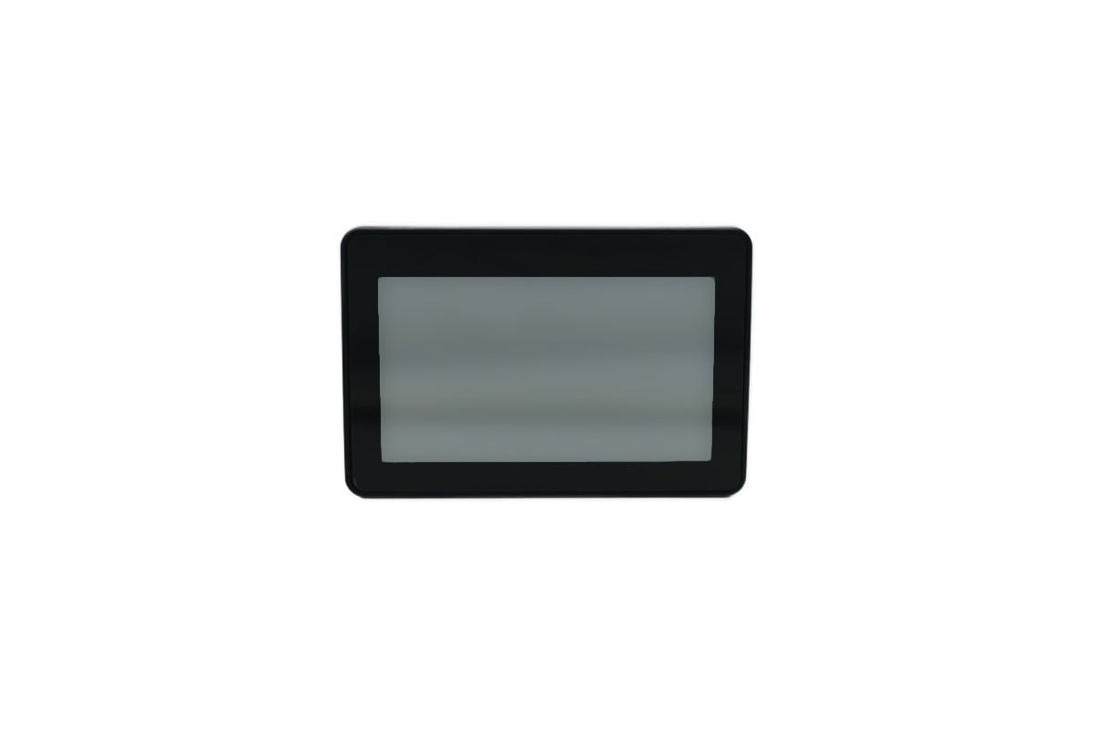 HMI touchscreen display with black frame