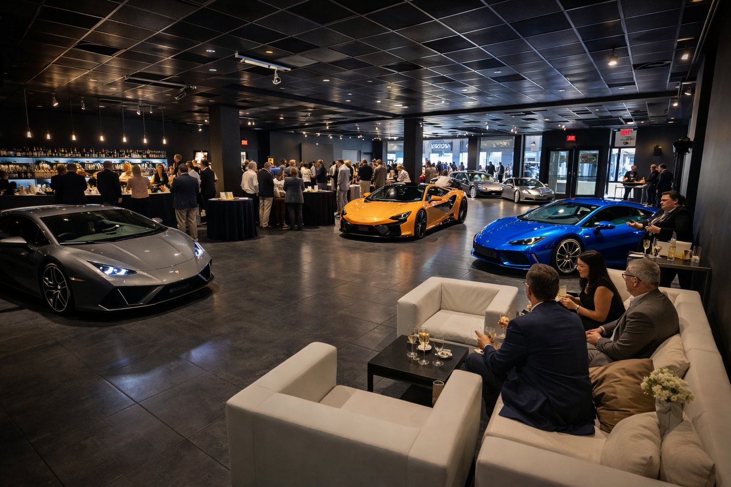 Gemini said The Reserve NYC: Luxury car gallery for corporate events.