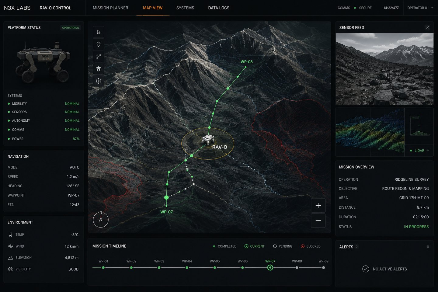 Onboard perception and navigation system