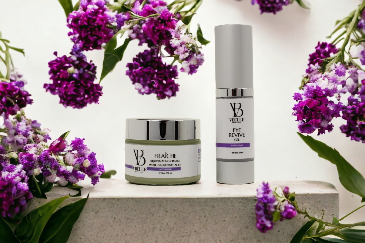 vbelleskincare fraiche rejuvenating cream and eye revive gel