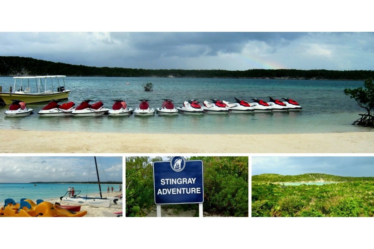 Passeios de jet ski e aventuras aquáticas em Half Moon Cay.