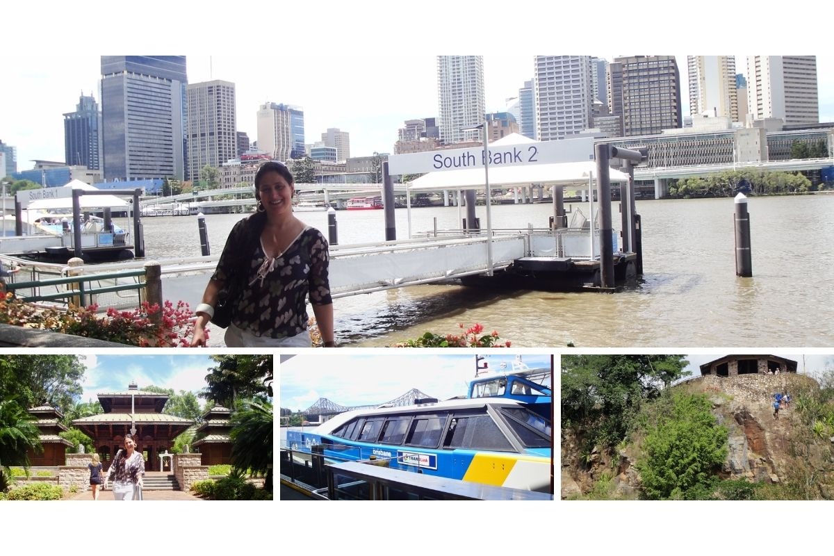 South Bank e as paisagens ao longo do Rio Brisbane
