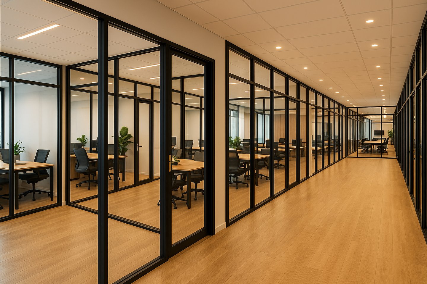 aluminium office partitions