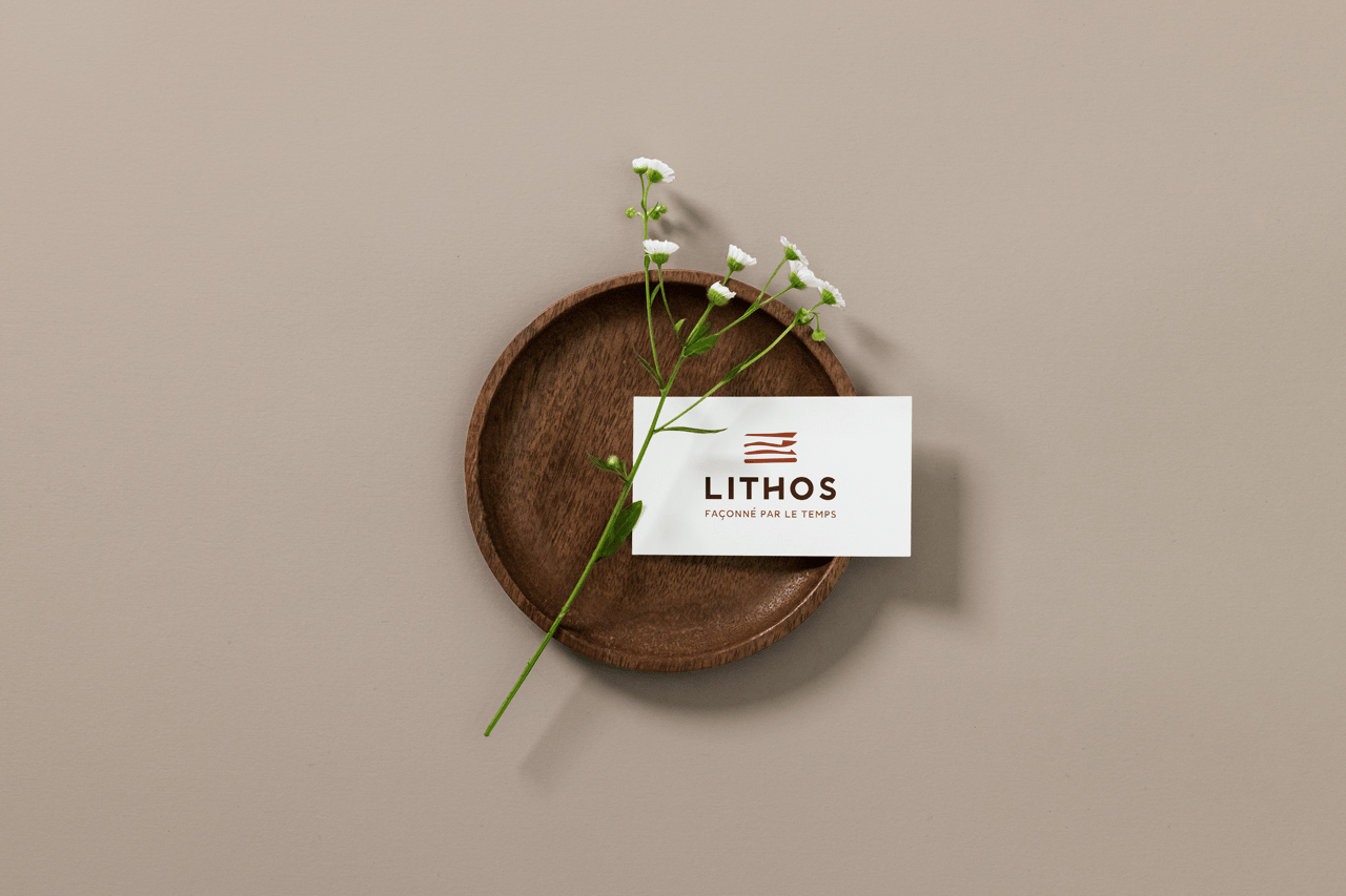 Logo - carte de visite - Lithos - Poterie - Amy Atelier Graphique