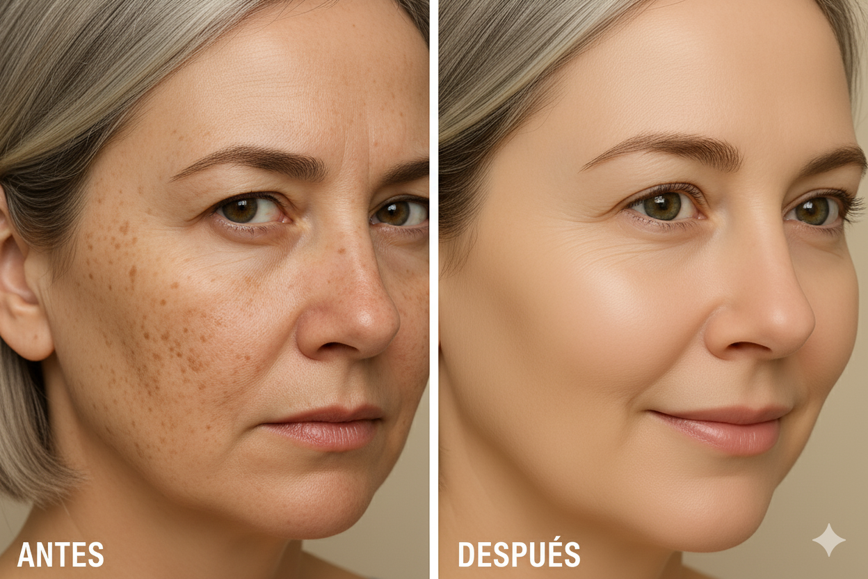 Peeling, anti manchas, piel rejuvenecida, imperfecciones