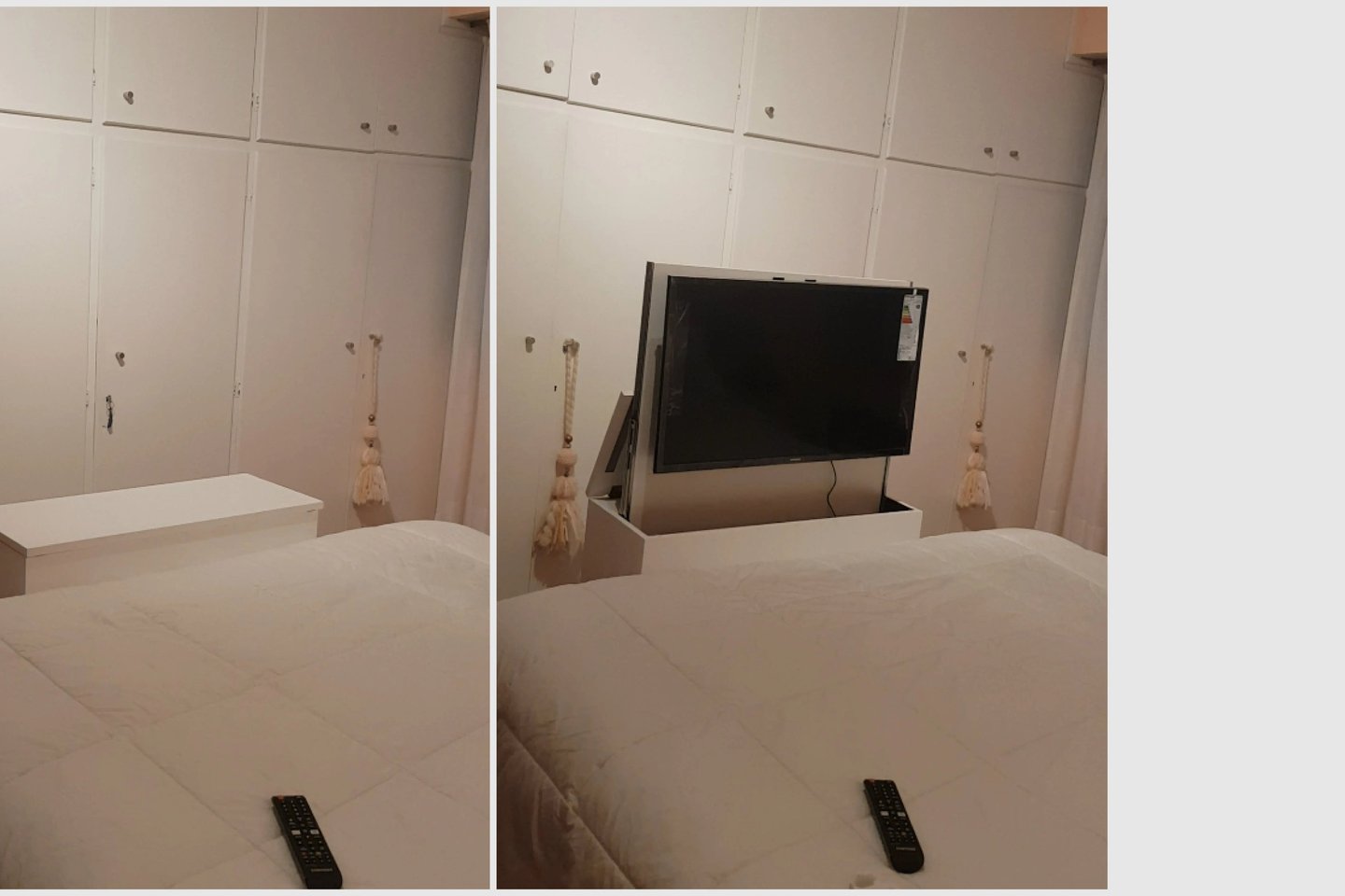 box de tv con elevador tipo tv lift
