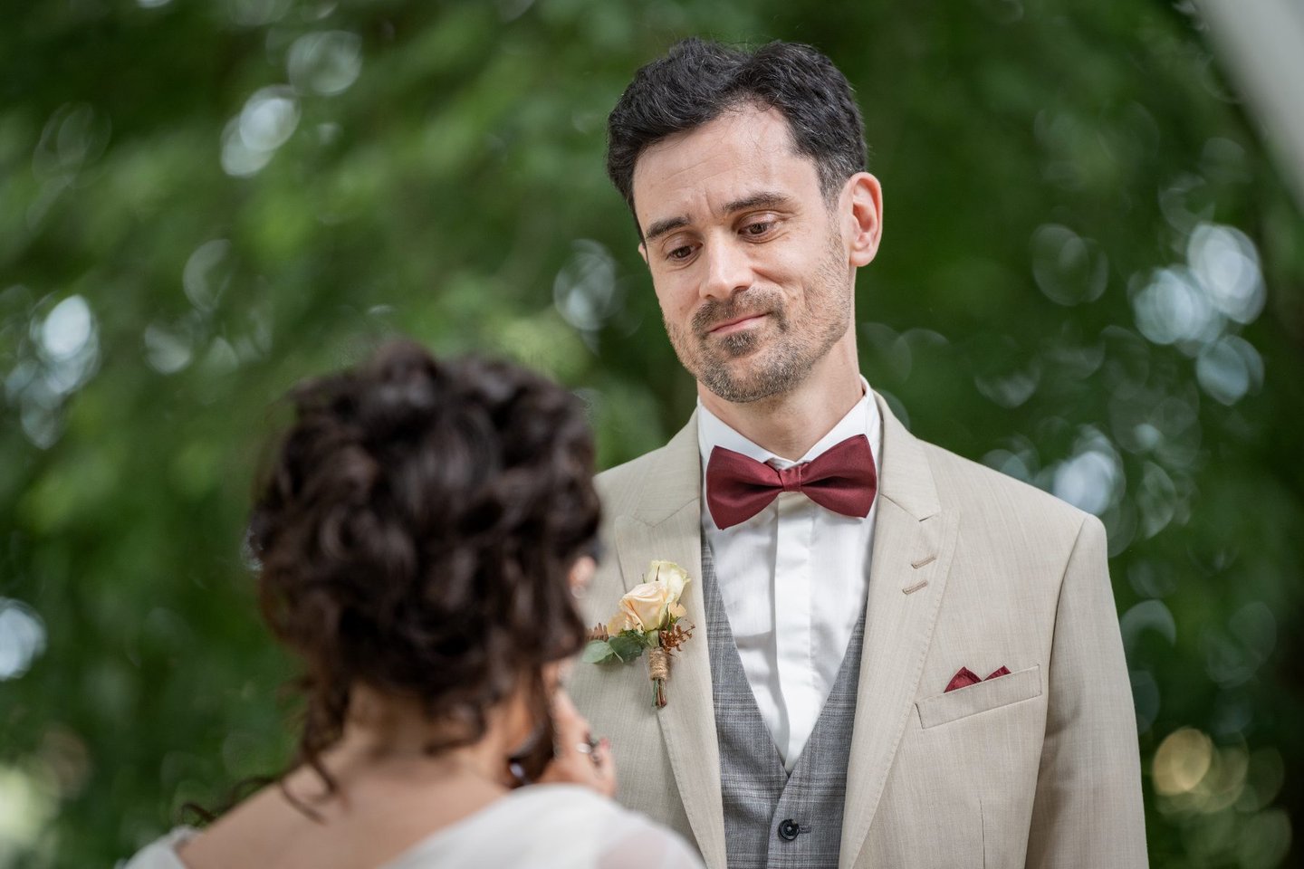 photographe mariage saintes château de Puyrigaud cérémonie émotion