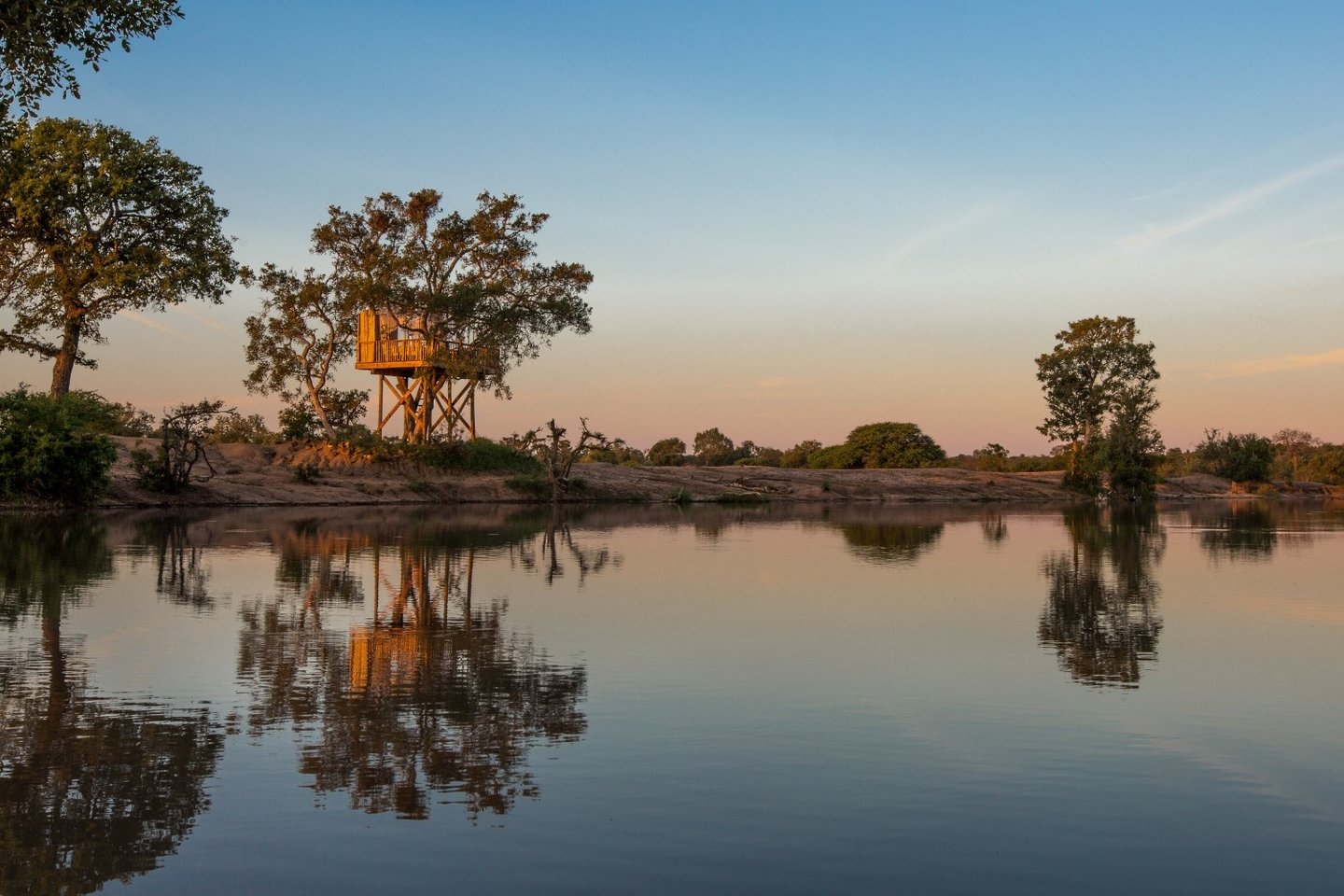Outside the treehouse Umlani Bush Camp Timbavati South Africa