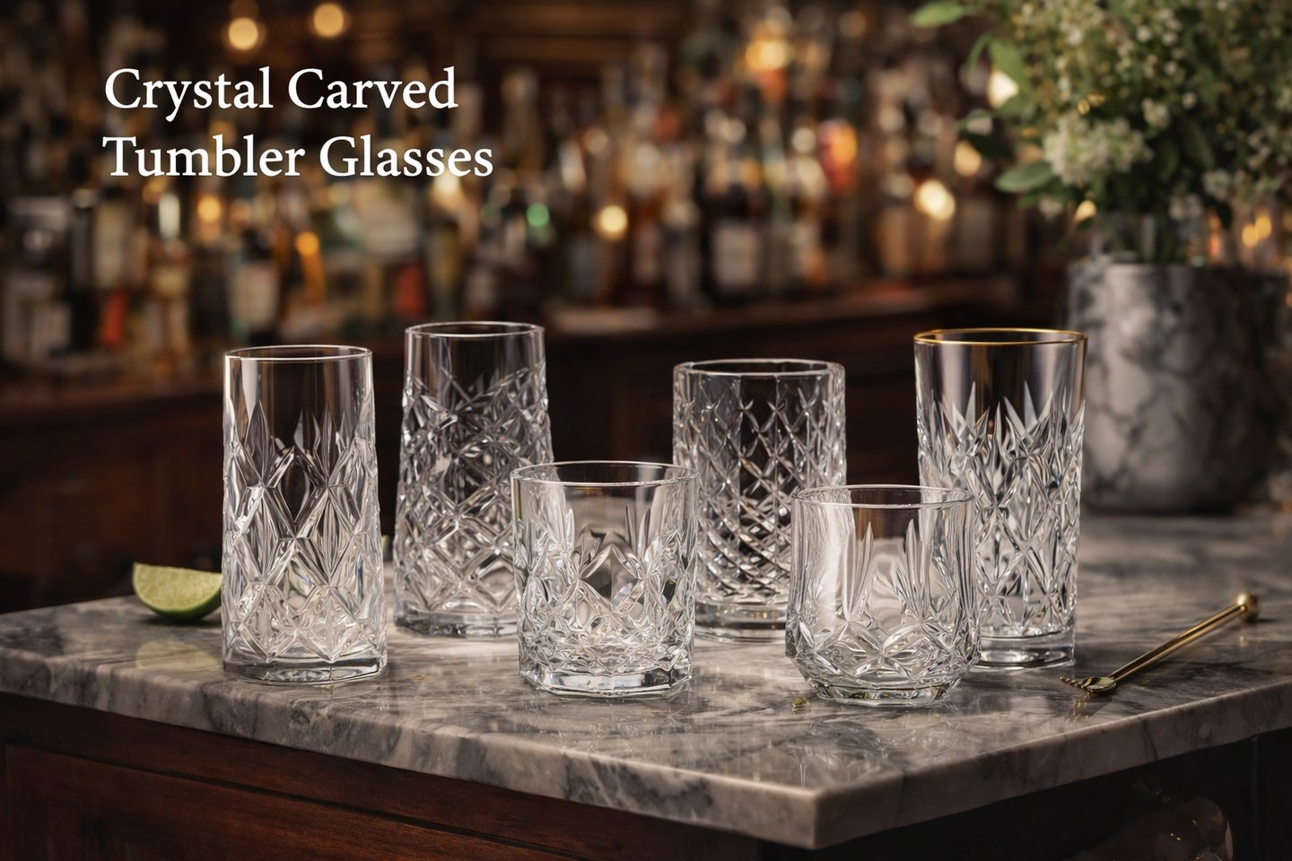 Carved Tumbler Glasses wholesale in China
