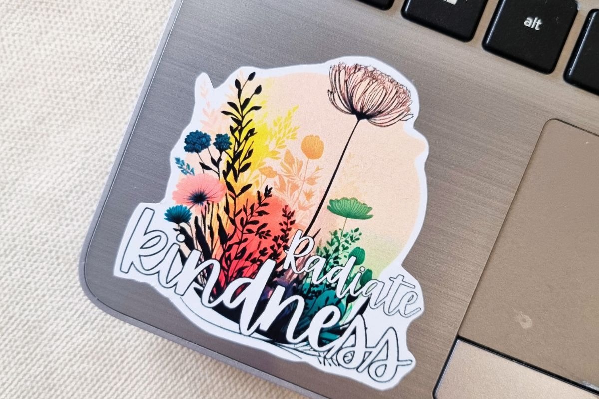 Floral Boho Self Love Stickers