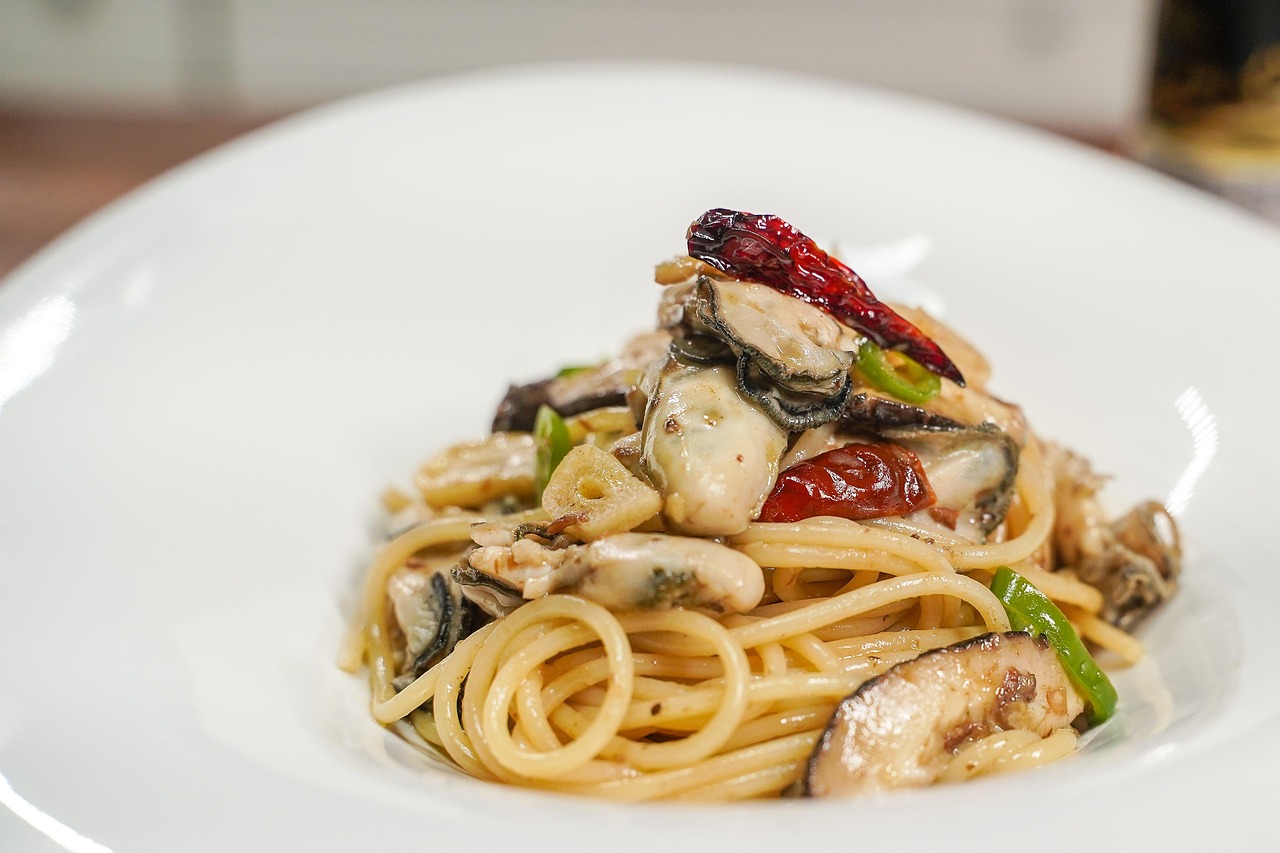 Makaron ze szparagami