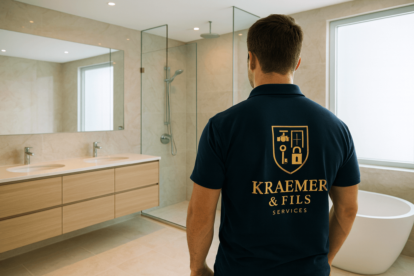 plombier a Sélestat dans une salle de bain rénové