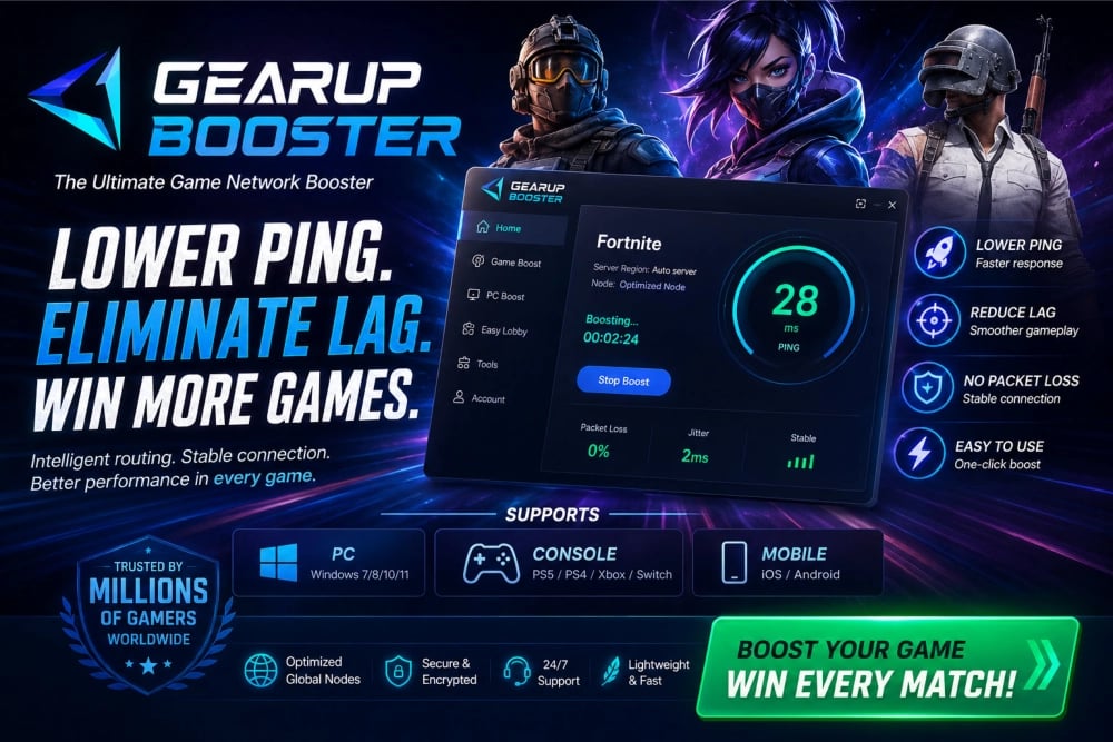 Download GearUP Booster - The Ultimate Game Booster