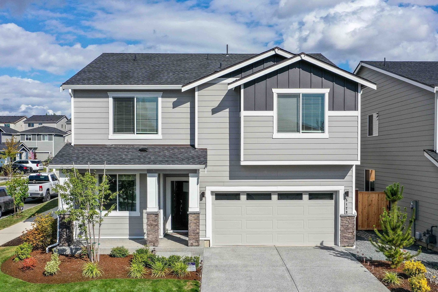 Real Estate Drone Photographer in Marysville gets an elevated view of this house for rent.