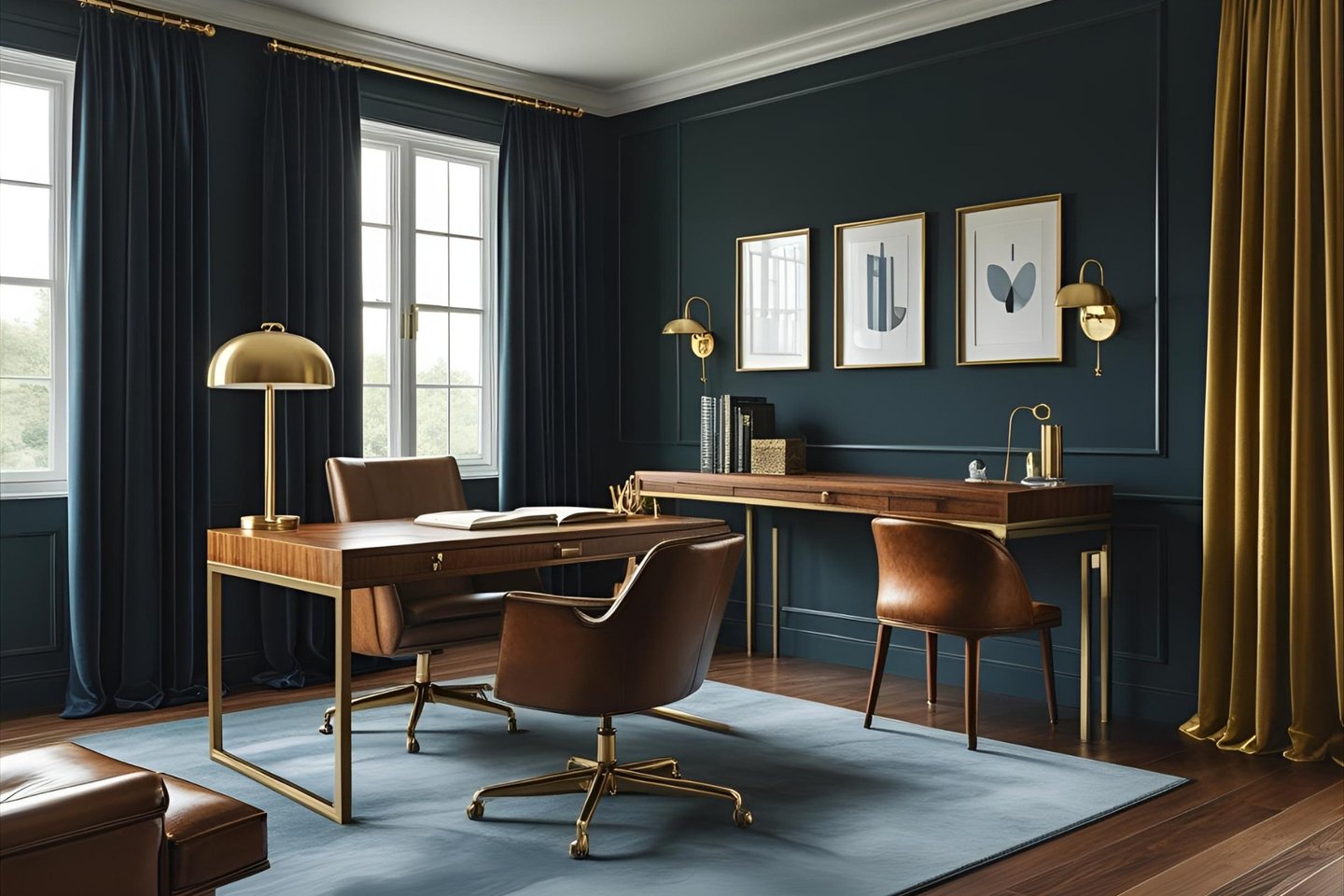Elegant & Luxurious Study Room