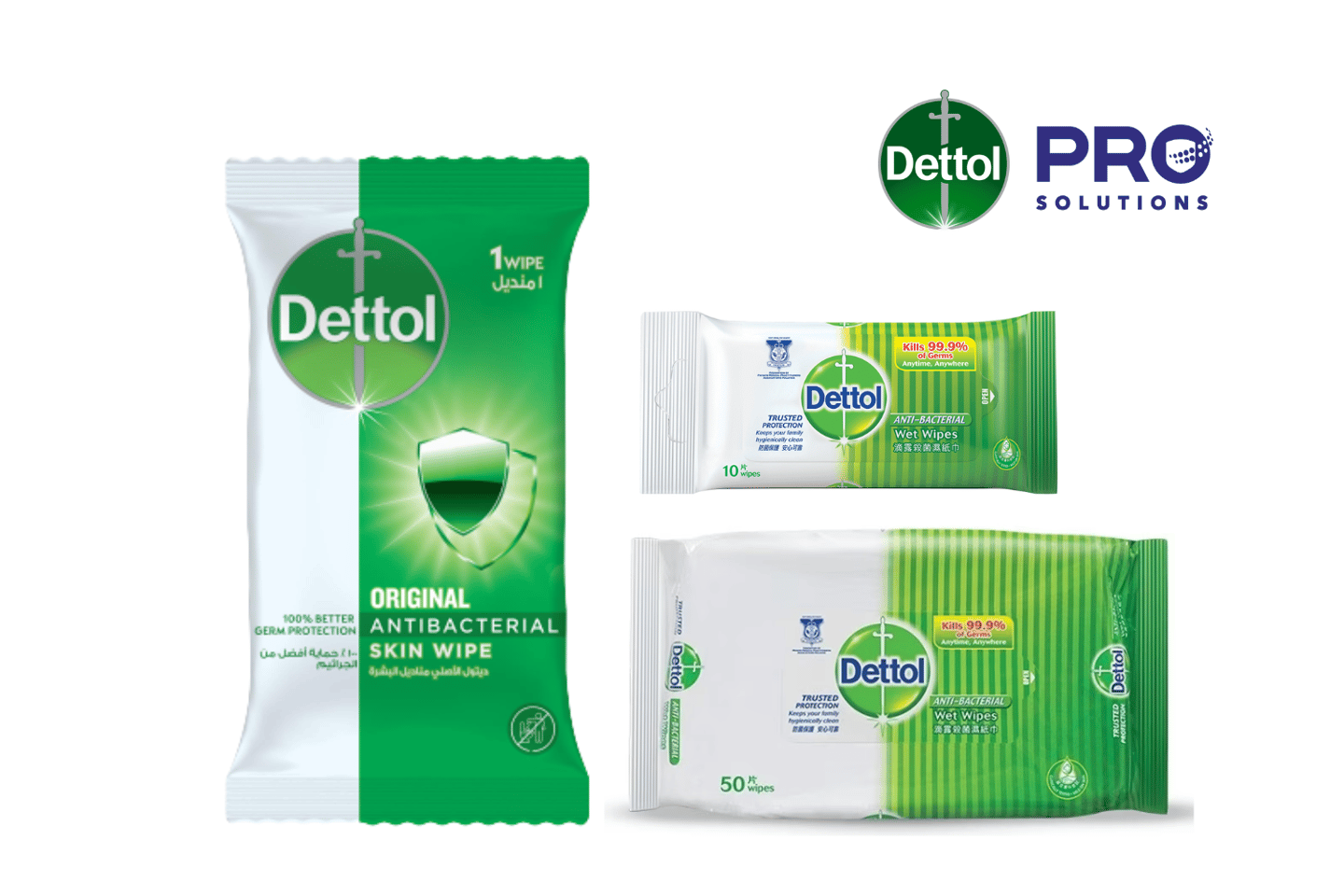 Dettol Pro Solution Wet Wipes Single Wipes
