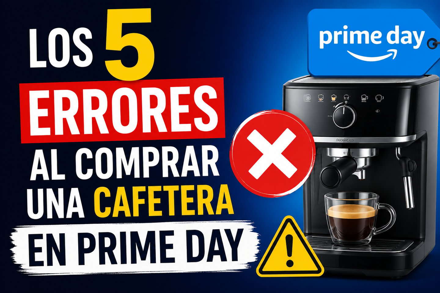 5 errores al comprar una cafetera en prime day