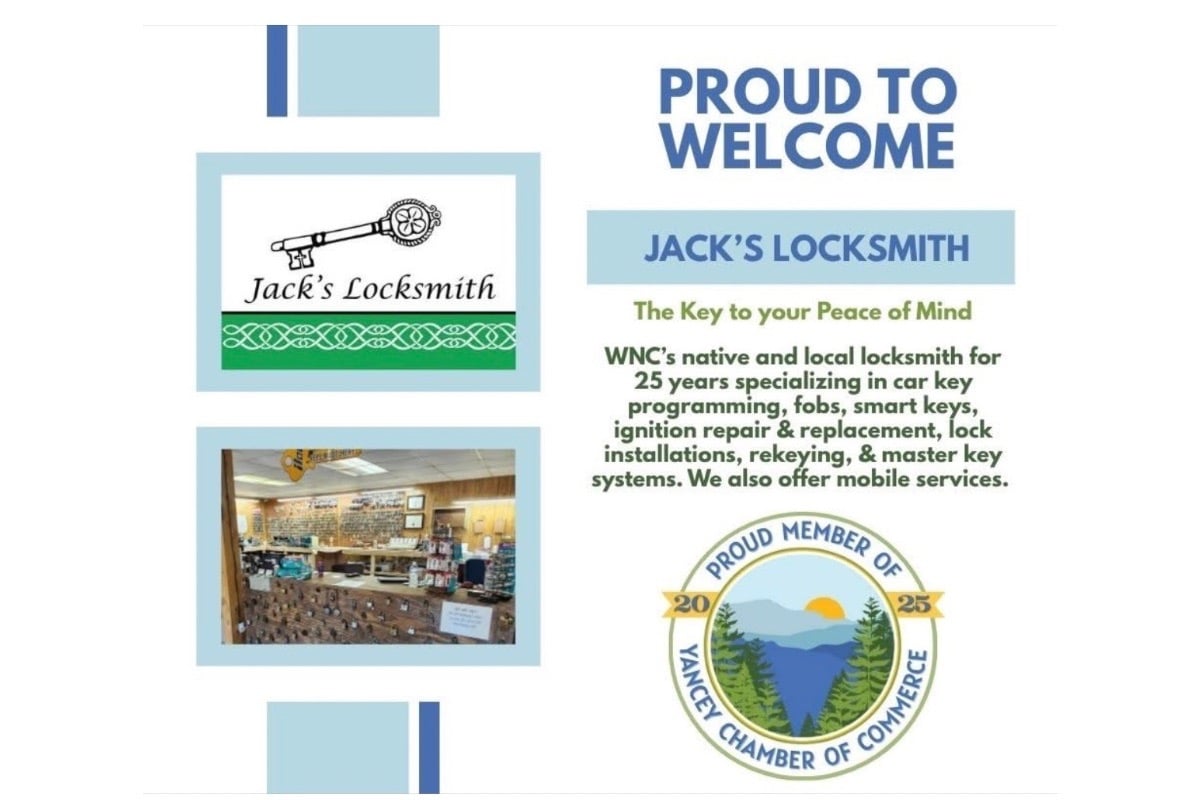 Proud to welcome Jack's Locksmith - Yancey Chamber of Commerce member