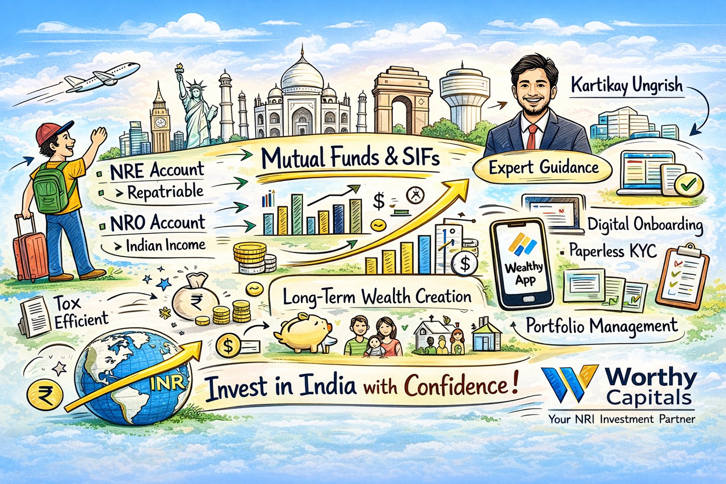 NRI Investments with Worthy Capitals