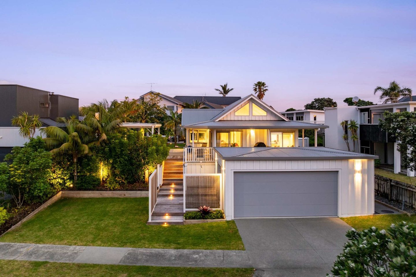 Purpose built garage and hard landscaping - Omaha