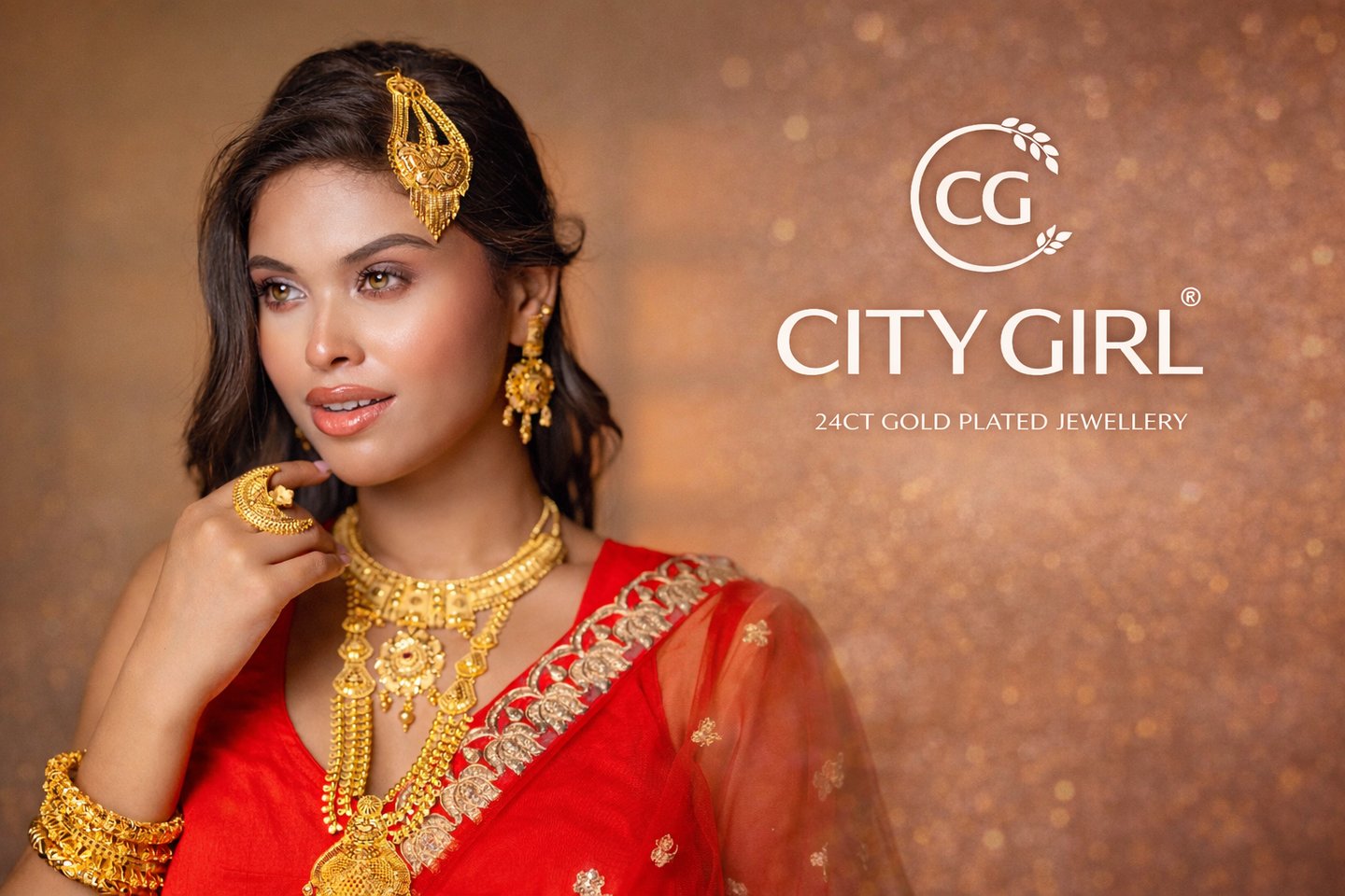 City Girl Jewellery - 24carat gold plated jewellery - City Gold Imitation Jewellery Bridal Party